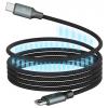 Ansmann Kabel USB-C USB-C ® zástrčka 1.2 m černá Textilní plášť 1700-0186