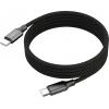 Ansmann Kabel USB-C USB-C ® zástrčka 1.2 m černá Textilní plášť 1700-0186