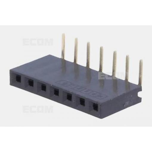 Dutinková lišta DS1024-1X7R2, 1řadá, 7 kontaktů, 2,54 mm