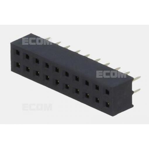 Dutinková lišta DS1026-05-2X10S8BV, 4,3 mm, 2×5 kontaktů, 180°