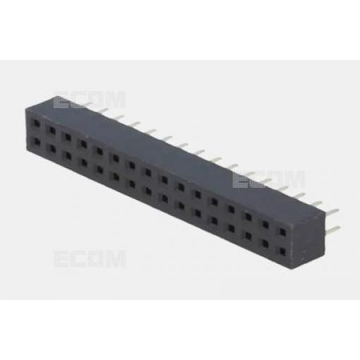 Dutinková lišta DS1026-05-2X17S8BV, 4,3 mm, 2×17 pinů, 180°