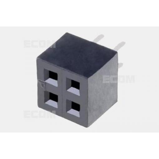 Dutinková lišta DS1026-05-2X2S8BV, 4,3 mm, 2×2, 180°