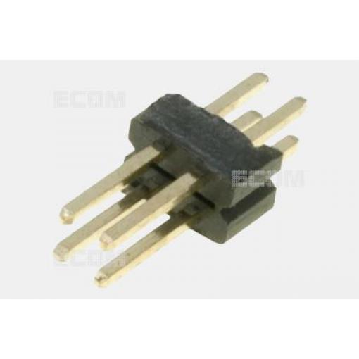 Kolíková lišta DS1031-06-2X2P8BV41-3A, 2řadá, 180°, Au