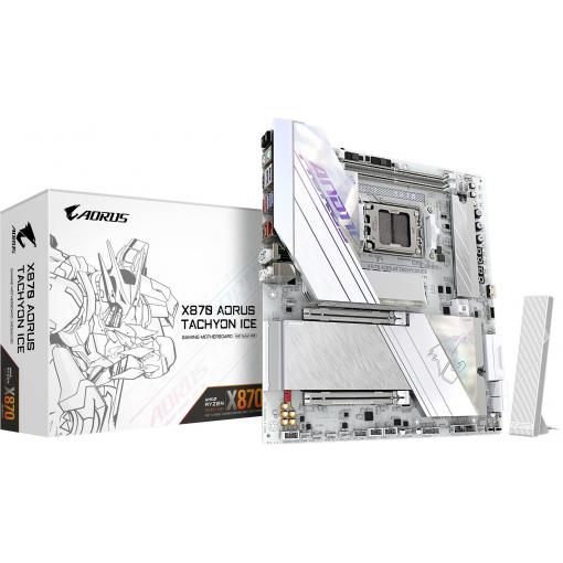 Gigabyte X870 AORUS TACHYON ICE Základní deska Socket (PC) AMD AM5 Tvarový faktor ATX Čipová sada základní desky AMD® X870