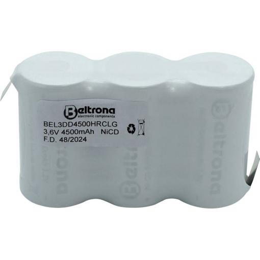 Beltrona BEL3DD4500HRCLG speciální akumulátor Ni-Cd 3.6 V 4500 mAh 1 ks