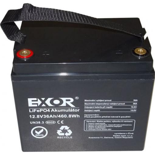 LiFePO4 akumulátor EXOR 12,8 V / 36 Ah, 460,8 Wh