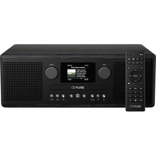 Pure Classic C-D6i Black-Black Ash EU/UK 254587 internetové kapesní rádio, internetové, DAB+, FM, AUX, DAB+, USB, černá, jasan