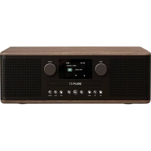 Pure Classic C-D6 Coffee Black/Walnut EU/UK 252985 rádio s CD, DAB, DAB+, FM, černá, vlašský ořech
