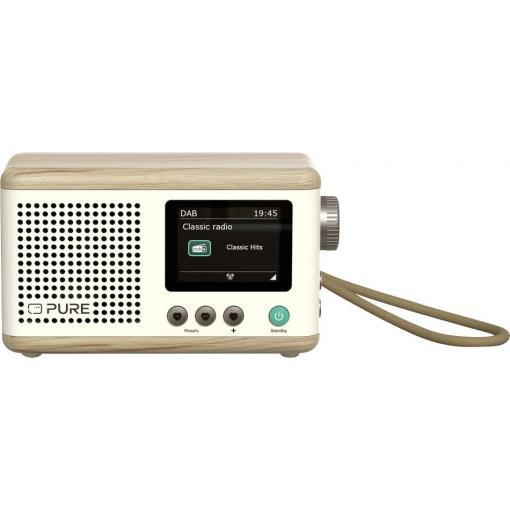 Pure Classic Mini Cotton White/Oak EU/UK/AUS 253799 stolní rádio, DAB+, FM, dub, bílá