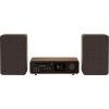 Pure Classic Stereo Coffee Black/Walnut EU/UK Stereosouprava v retro stylu , černá, vlašský ořech