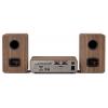 Pure Classic Stereo Coffee Black/Walnut EU/UK Stereosouprava v retro stylu , černá, vlašský ořech