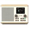 Pure Classic H4 Cotton White/Oak EU/UK 252982 stolní rádio, DAB+, FM, Bluetooth, AUX, funkce alarmu, dub, bílá