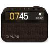 Pure Moment 252448 radiobudík, DAB+, Bluetooth, Ambientní osvětlení, Kávově černá