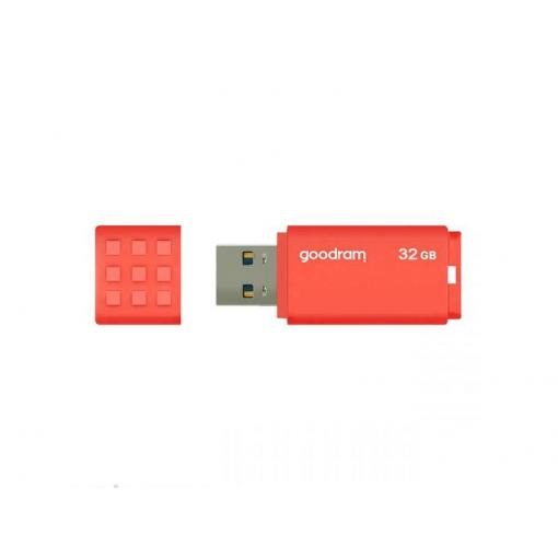 Flash disk GOODRAM USB 3.0 32GB bílo-oranžový