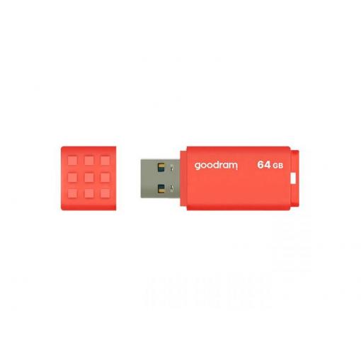 Flash disk GOODRAM USB 3.0 64GB bílo-oranžový