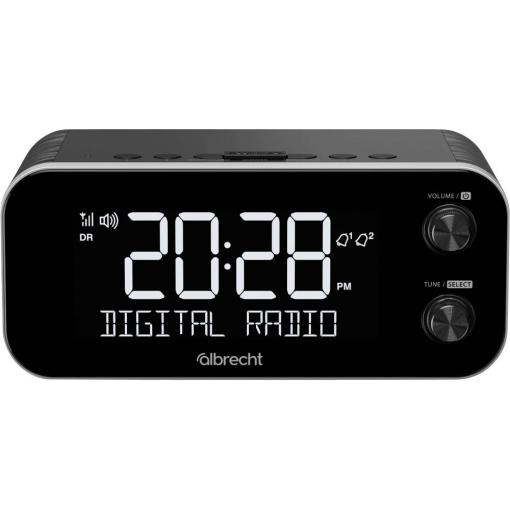 Albrecht DR 455 27455 radiobudík, DAB+, FM, funkce alarmu, černá