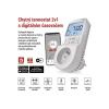 Smart termostat EMOS do zásuvky s funkcí digitálního časovače 2v1 s WiFi