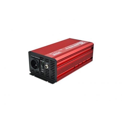 Měnič napětí CARSPA P1000 24V/230V 1000W čistá sinusovka USB