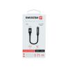 Adaptér SWISSTEN USB-C/JACK 0,15m černý