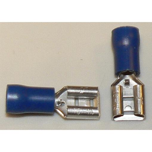 Konektor FASTON 6,3 mm zásuvka kabelová izolovaná max. průřez