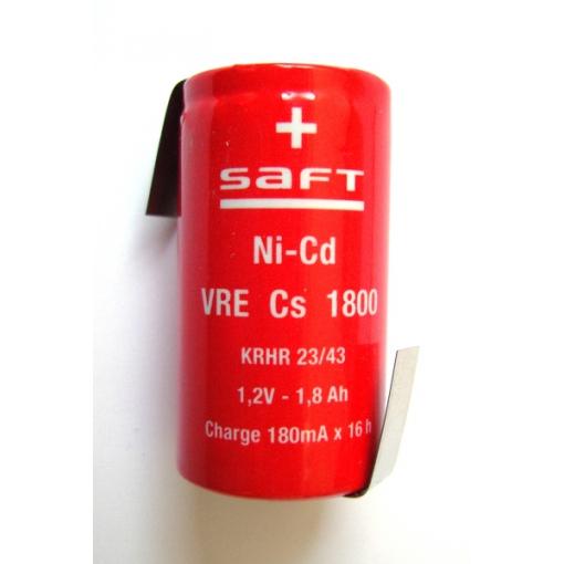 SAFT válcový NiCd akumulkátor 1,2V 1800mAh