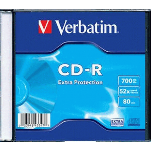 CD-R Verbatim Extra Protection 700 MB, 52×, slim box