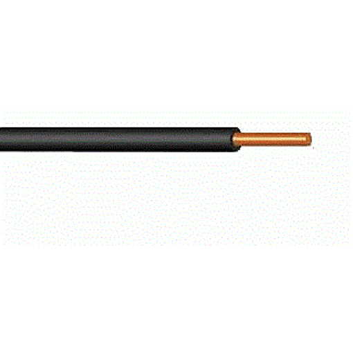 Instalační vodič CY 1,5 mm², černý, 450/750 V, balení 100 m