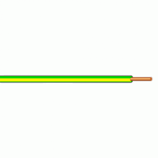 Instalační vodič CY 2,5 mm², zeleno-žlutý, 450/750 V, balení 100 m