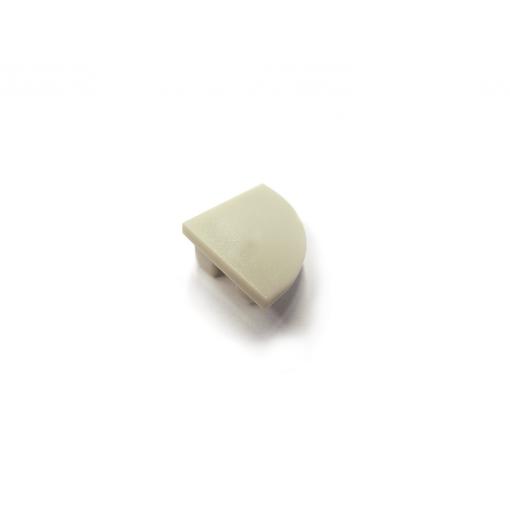 LED koncovka pro hliníkový profil čtvrtkruh 16×16 mm, 2 ks