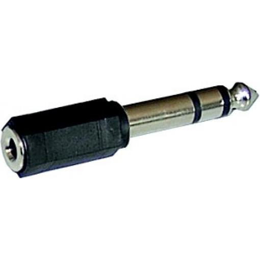 Audio adaptér Jack 6,3 mm stereo na 3,5 mm stereo RE07