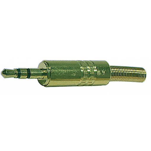 Konektor JACK 3,5 mm stereo, vidlice, zlatý