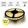 LED pásek 2835-120, teplá bílá, 120LED/m, délka modulu 2,5cm, IP20