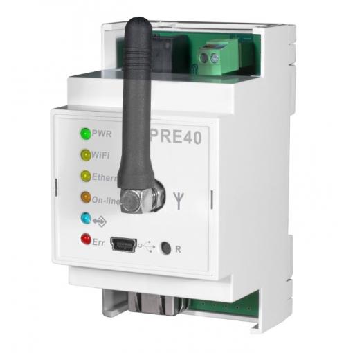 Kombinovaný modul pro připojení systému PT41 přes síť Ethernet nebo WiFi.
