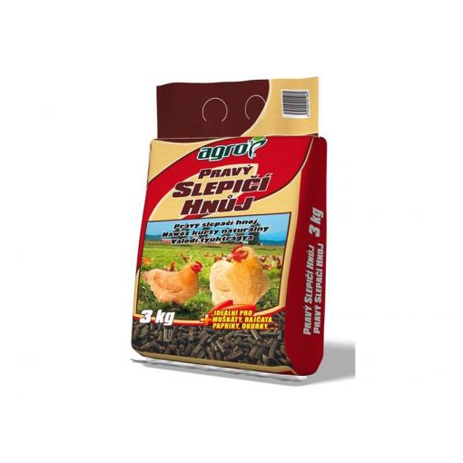 Pravý slepičí hnůj AGRO 3kg