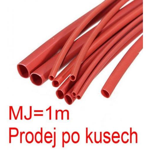 Smršťovací bužírka 20,0/10,0mm červená, balení 1m