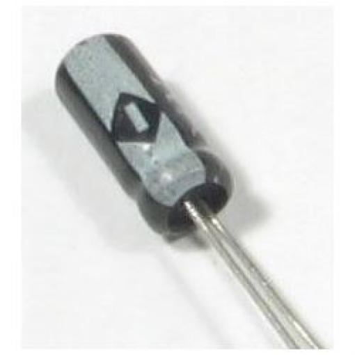 Elektrolytický kondenzátor radiální 0,47 µF / 100 V, 5 × 11 × 2 mm