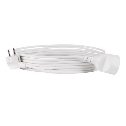 Prodlužovací přívod - spojka, 1z. 5m, 3 x 1mm2, bílá  26202