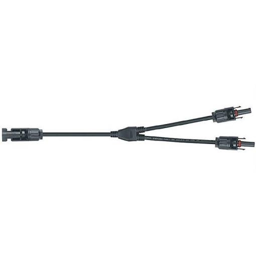 Rozbočka MC-4, 1× zástrčka / 2× zásuvka, kabel 30 cm