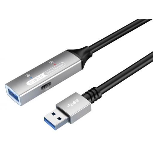 Aktivní prodlužovací kabel USB-A 3.2 Gen 1, 5 m, s repeaterem