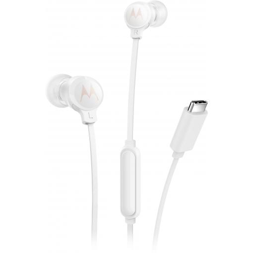 Motorola špuntová sluchátka (In Ear) kabelová bílá Vypnutí zvuku mikrofonu