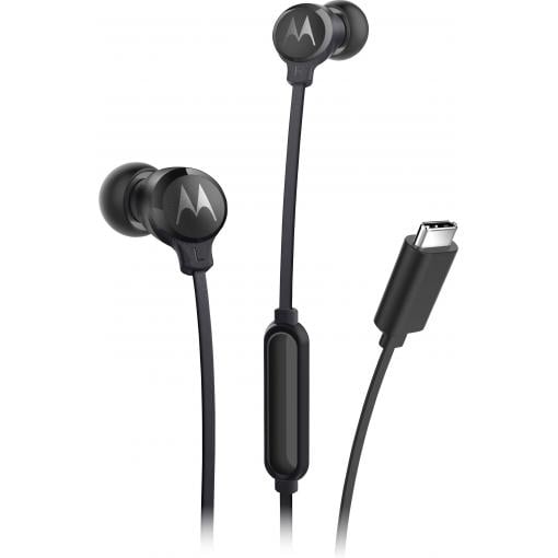 Motorola špuntová sluchátka (In Ear) kabelová černá Redukce šumu mikrofonu Vypnutí zvuku mikrofonu