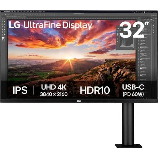 LG Electronics Ergo 32UN880K-B LCD monitor 81.3 cm (32 palec)3840 x 2160 Pixel, 16:9, 5 ms, VA LCD