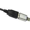 Redukce USB-A na USB-C, stříbrná s LED indikací