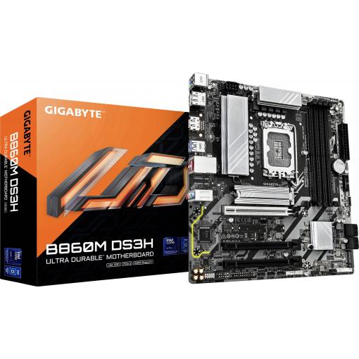 Gigabyte B860M DS3H LGA1851 MB Základní deska Socket (PC) Intel® 1851 Tvarový faktor Micro-ATX Čipová sada základní desky Intel® B860