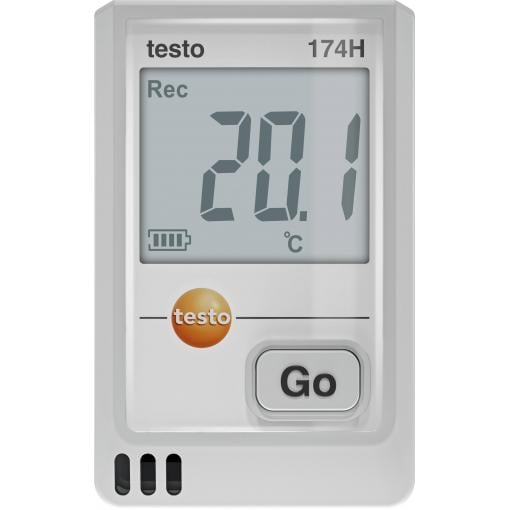 testo 174 H teplotní datalogger, datalogger vzdušné vlhkosti teplota, vlhkost vzduchu -20 do 70 °C 0 do 100 % rF