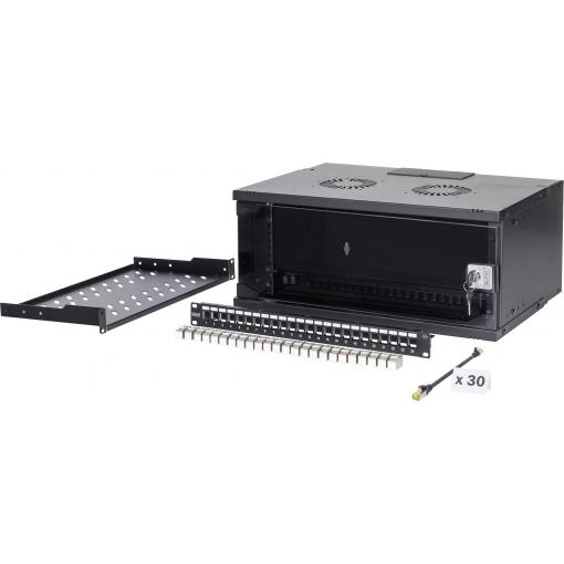 Digitus DN-49201-SET 19 skříň pro datové sítě (š x v x h) 540 x 4 x 400 mm 4 U černá