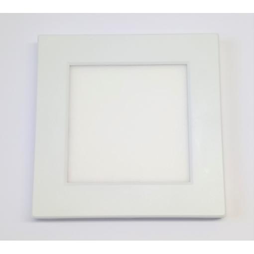 Svítidlo LED přisazené, 9W, 630lm, 3000-6000K, čtvercové, s mikrovlnným pohybovým čidlem, bílé