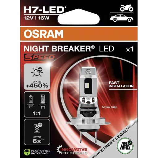 OSRAM 64210DWNBSP-1HB LED svítidlo NIGHT BREAKER® LED SPEED H7 16 W 12 V