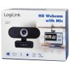 LogiLink UA0368 HD webkamera, upínací uchycení, Mikrofon