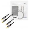 LogiLink CA1203 cinch audio kabel 1.5 m černá stíněný, barevně rozlišený